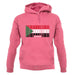 Sudan Barcode Style Flag unisex hoodie