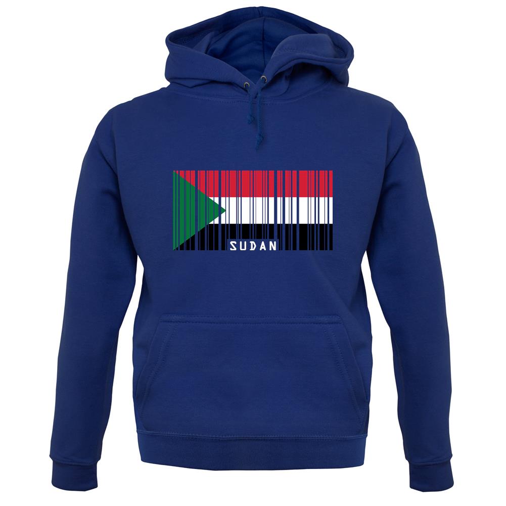 Sudan Barcode Style Flag unisex hoodie