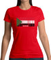 Sudan Barcode Style Flag Womens T-Shirt