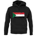 Sudan Grunge Style Flag unisex hoodie