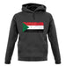 Sudan Grunge Style Flag unisex hoodie