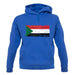 Sudan Grunge Style Flag unisex hoodie