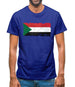 Sudan Grunge Style Flag Mens T-Shirt