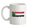 Sudan Grunge Style Flag Ceramic Mug