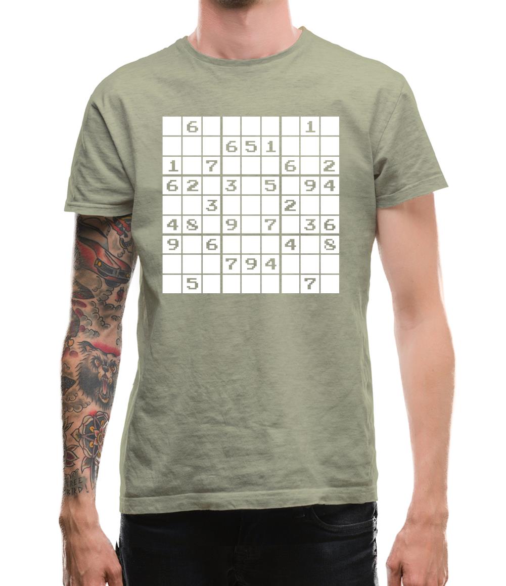 Sudoku Gamer Puzzle Mens T-Shirt