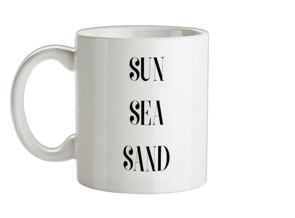 Sun Sea Sand Ceramic Mug