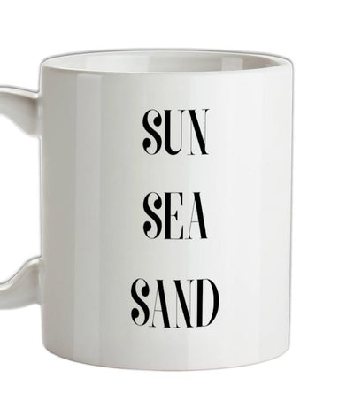 Sun Sea Sand Ceramic Mug