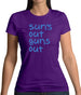 Suns Out Guns Out Womens T-Shirt