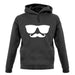 Moustache Glasses unisex hoodie