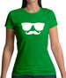 Moustache Glasses Womens T-Shirt