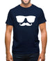 Moustache Glasses Mens T-Shirt