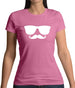 Moustache Glasses Womens T-Shirt