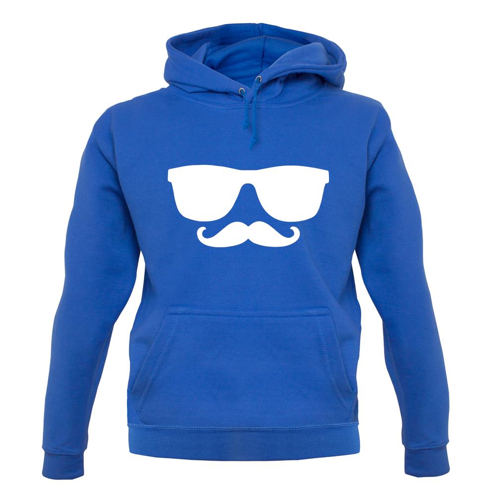 Moustache Glasses unisex hoodie