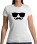 Moustache Glasses Womens T-Shirt