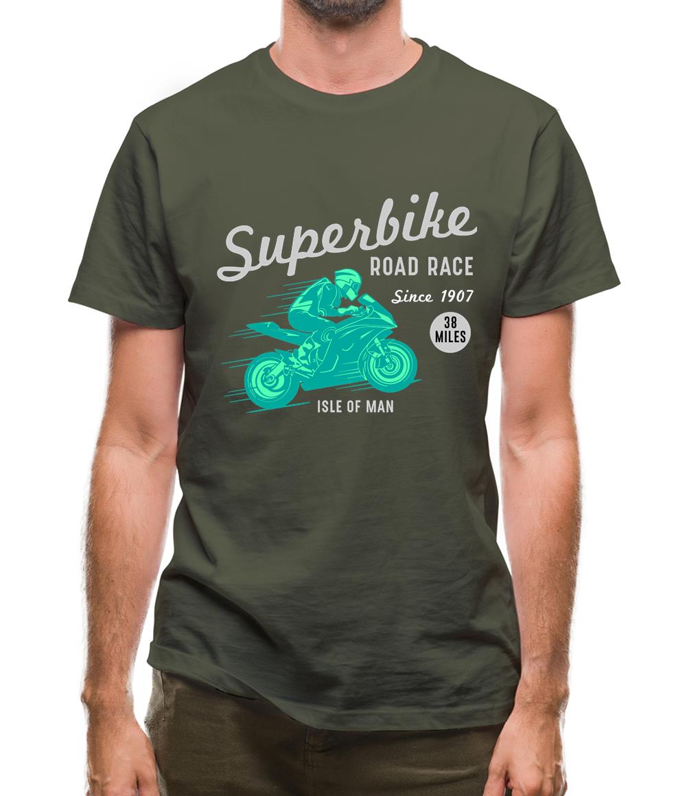 Superbike Road Race Mens T-Shirt