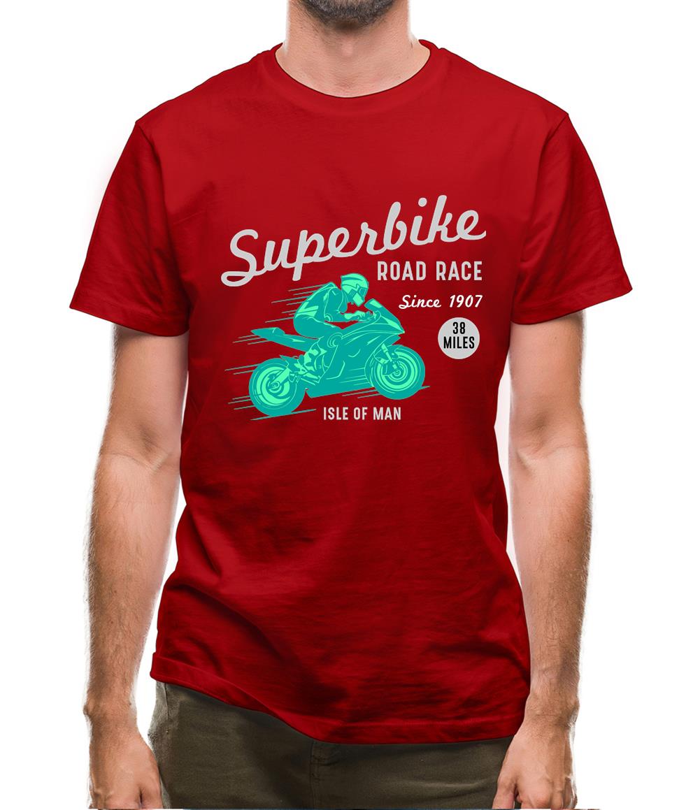 Superbike Road Race Mens T-Shirt