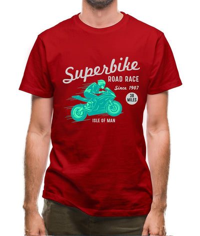 Superbike Road Race Mens T-Shirt