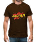 Aargh Word Art Mens T-Shirt