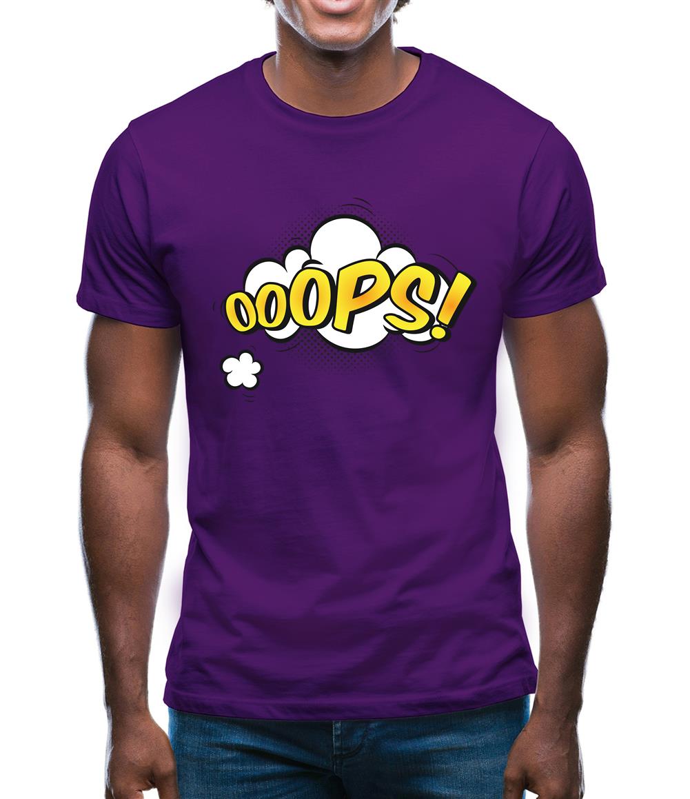 Oops! Word Art Mens T-Shirt