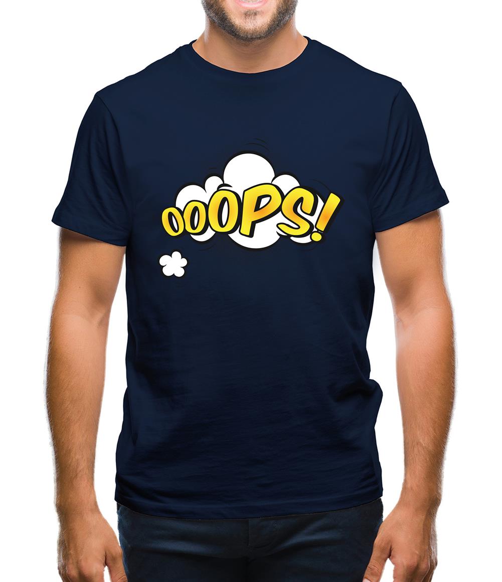 Oops! Word Art Mens T-Shirt