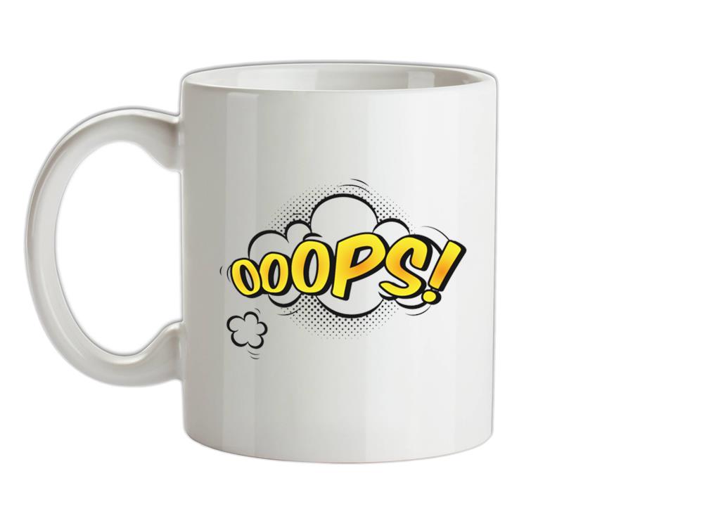 Oops! Word Art Ceramic Mug