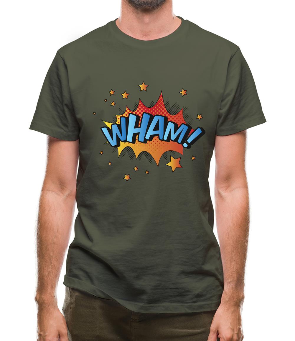 Wham! Word Art Mens T-Shirt