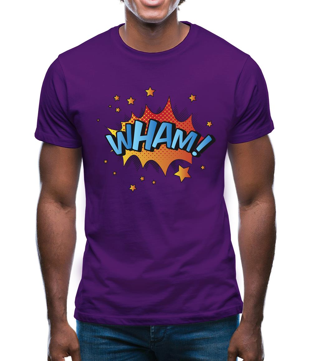 Wham! Word Art Mens T-Shirt