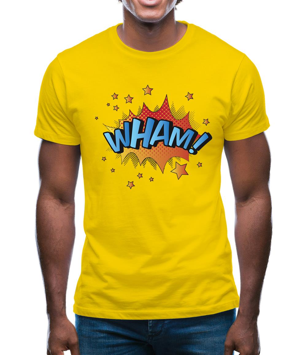 Wham! Word Art Mens T-Shirt