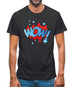 Wow! Word Art Mens T-Shirt