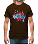 Wow! Word Art Mens T-Shirt