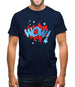 Wow! Word Art Mens T-Shirt