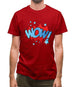 Wow! Word Art Mens T-Shirt