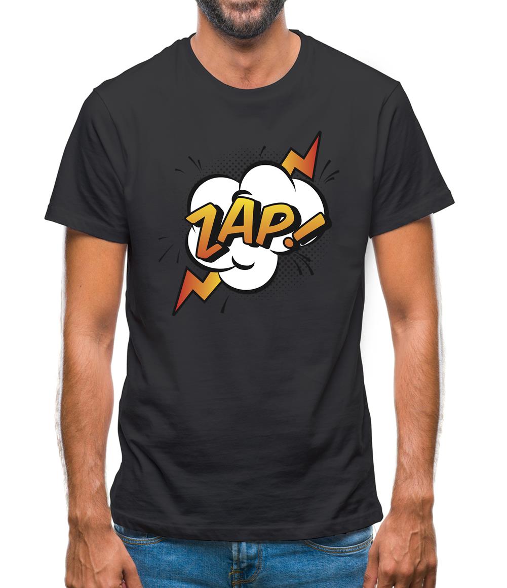 Zap! Word Art Mens T-Shirt