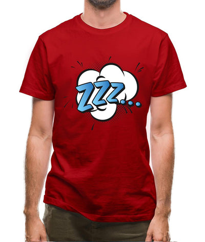 Zzz! Word Art Mens T-Shirt