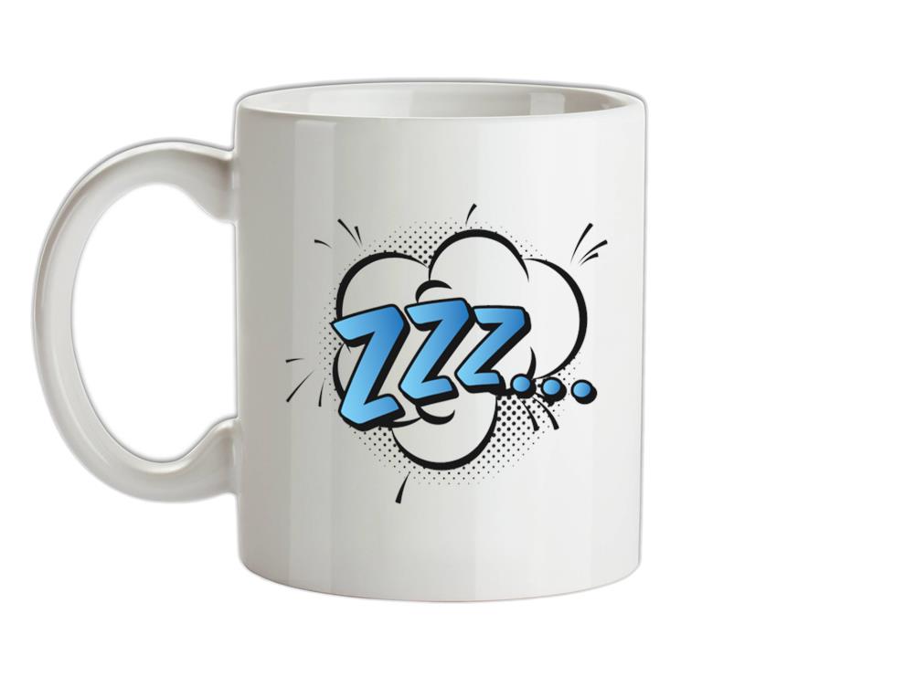 Zzz! Word Art Ceramic Mug