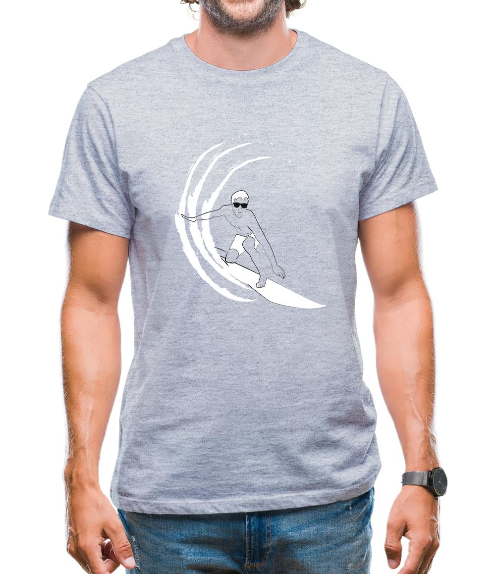 Surfer Swoosh Mens T-Shirt