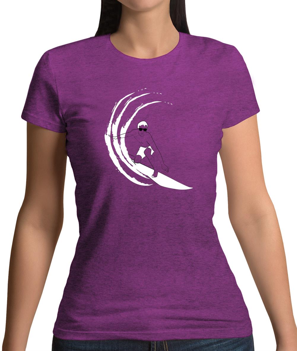 Surfer Swoosh Womens T-Shirt