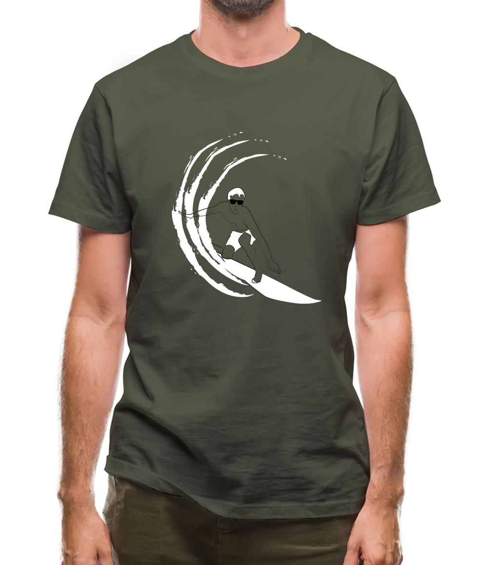 Surfer Swoosh Mens T-Shirt