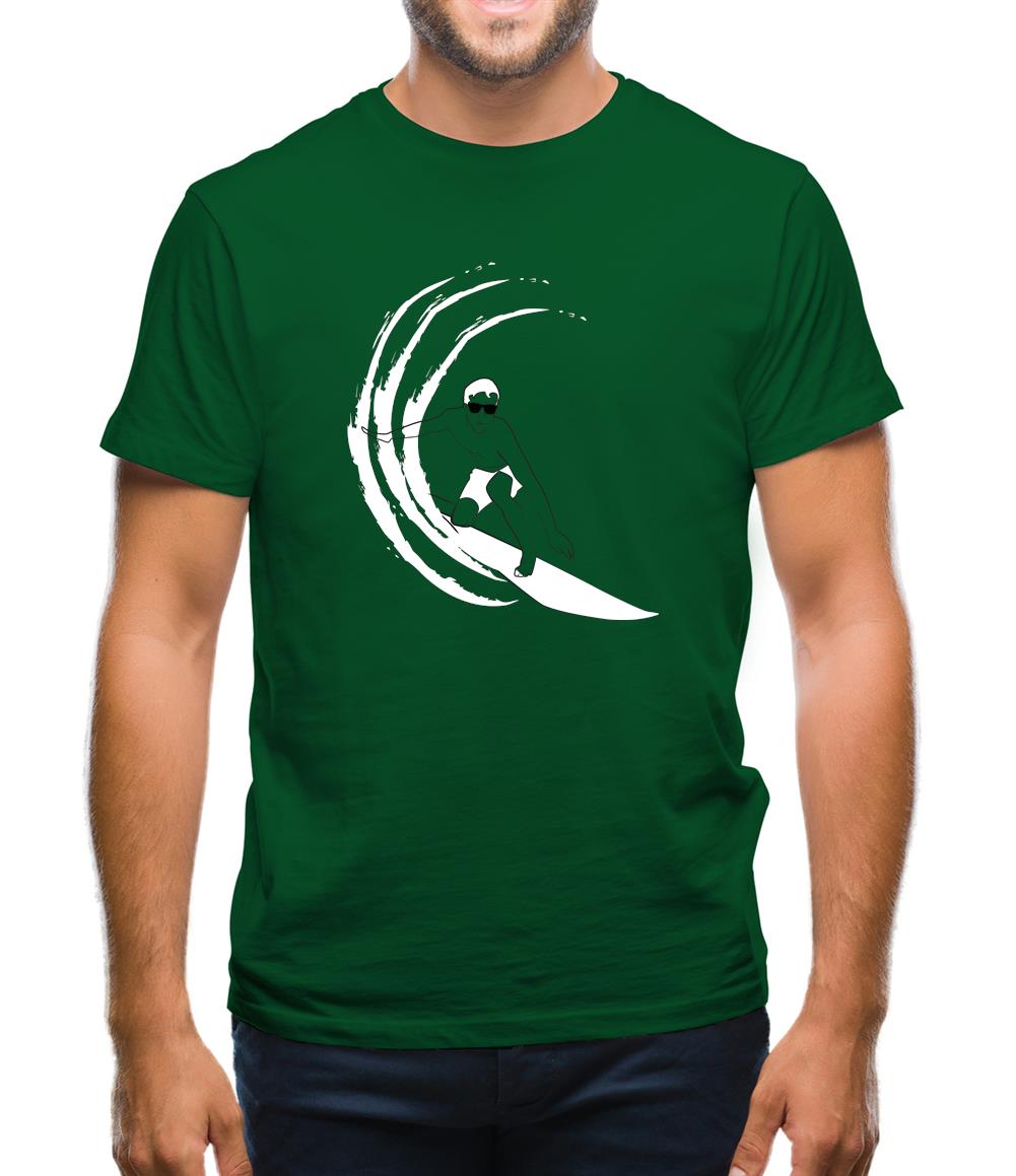 Surfer Swoosh Mens T-Shirt