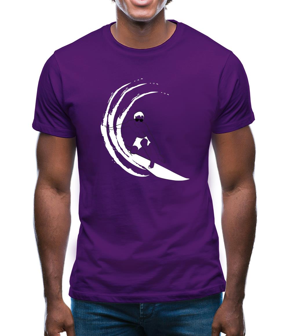 Surfer Swoosh Mens T-Shirt
