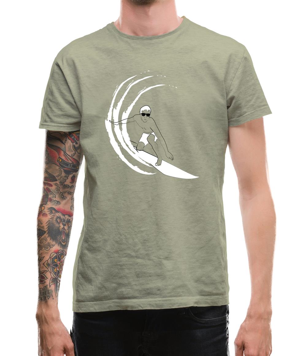 Surfer Swoosh Mens T-Shirt