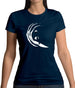 Surfer Swoosh Womens T-Shirt