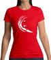 Surfer Swoosh Womens T-Shirt