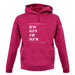 Surfing Coordinates Aberystwyth unisex hoodie