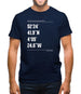 Surfing Coordinates Aberystwyth Mens T-Shirt