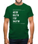 Surfing Coordinates Biarritz Mens T-Shirt