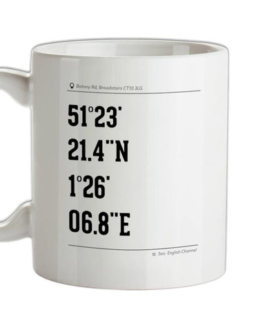 Surfing Coordinates Botany Bay Ceramic Mug