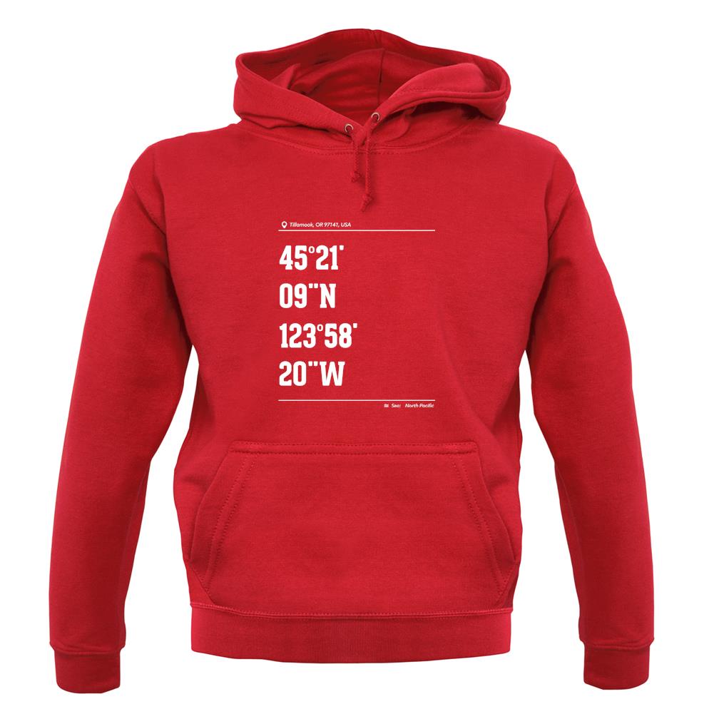 Surfing Coordinates Capelookout unisex hoodie