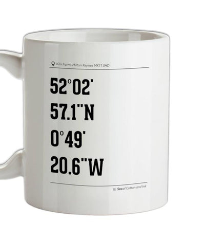 Surfing Coordinates Dressdown Ceramic Mug