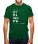 Surfing Coordinates Hanaleiba Mens T-Shirt